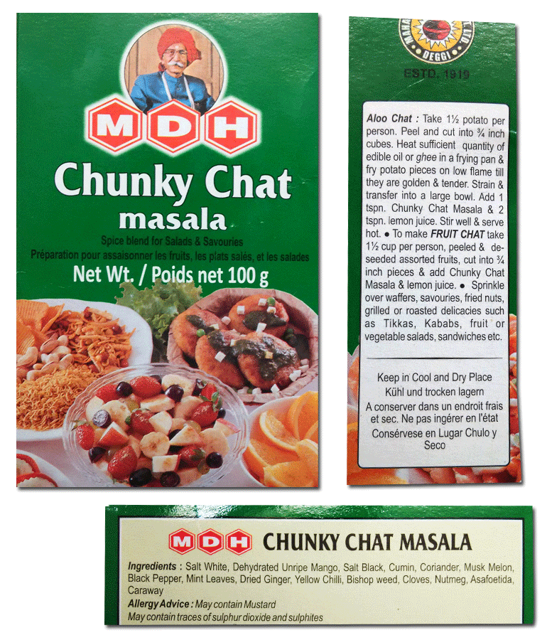 Чанки чат масала Чанки чат масала