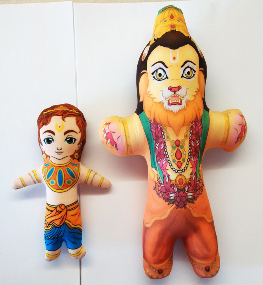 Мягкие игрушки Прахлада и Нрисимха