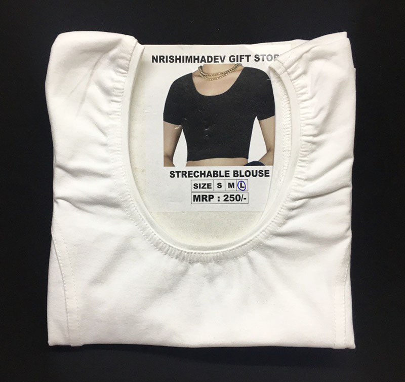 Чолi без застібок. Короткий рукав. Біле.