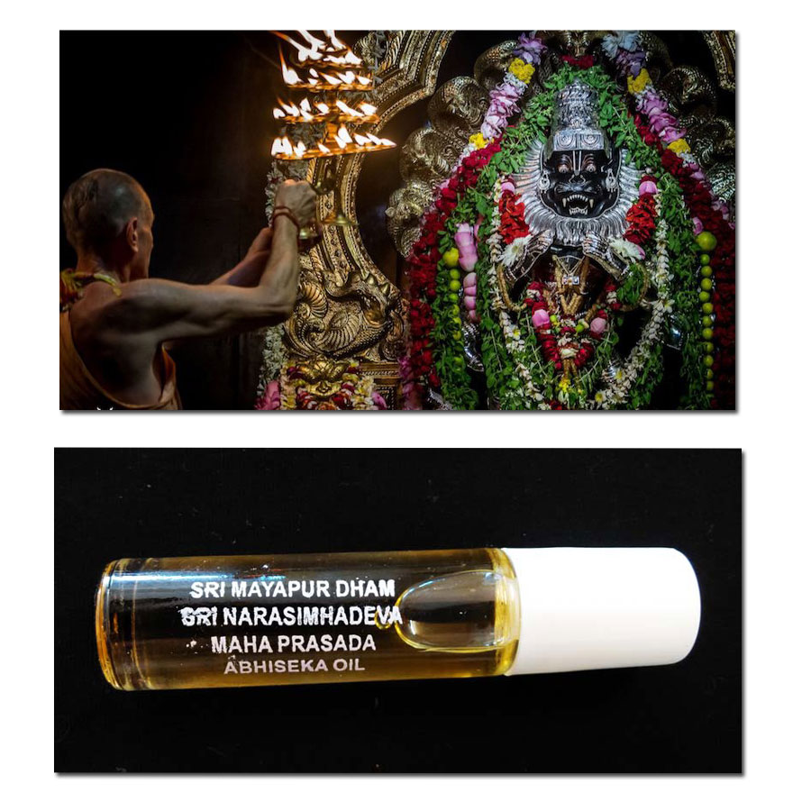 Маха-прасадна олія з абхішегхі Господа Нрісімгі