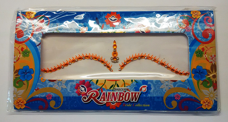 Помаранчеві бінді (над бровами) Rainbow