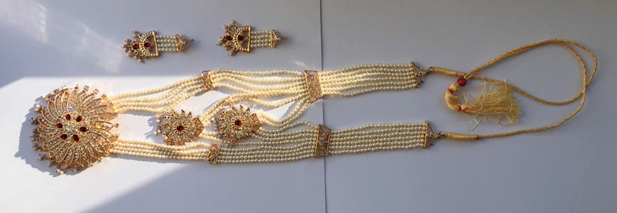 Индийские украшения. Шикарное колье + серьги