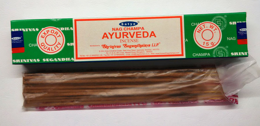 Ayurveda. Satya. Nag Champa