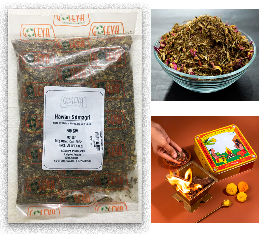 Hawan-samagri. Готова суміш для ягії