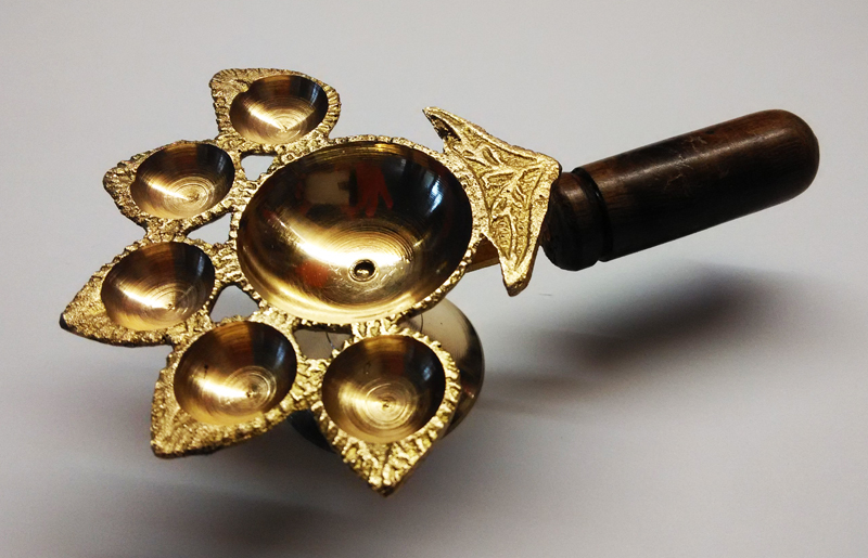 Лампада для предложения фитилей. Пятиконечная