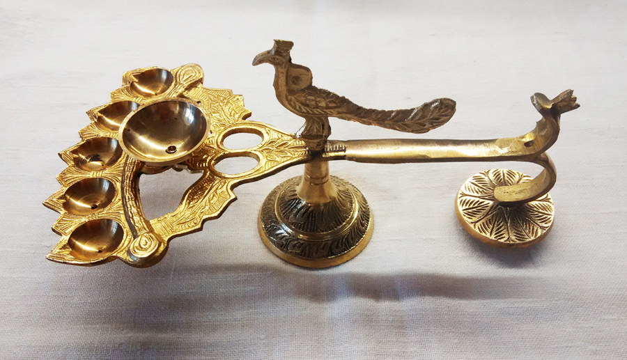 Лампада с павлином