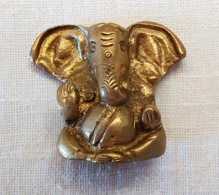 Ганеша статуетка латунь