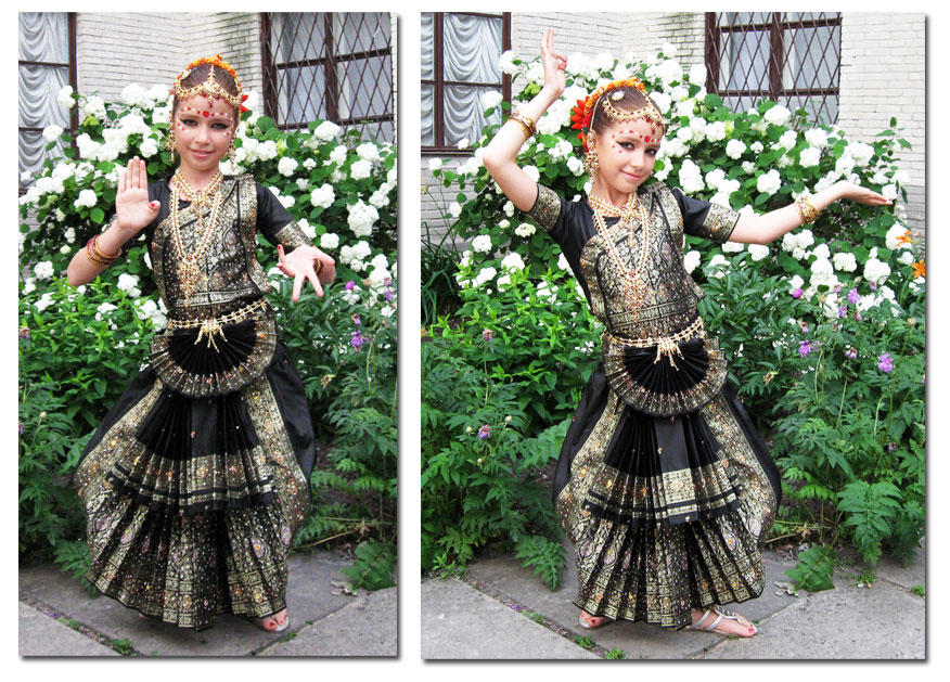 Kостюм в стиле Бхарата-натьям Kостюм в стиле Бхарата-натьям