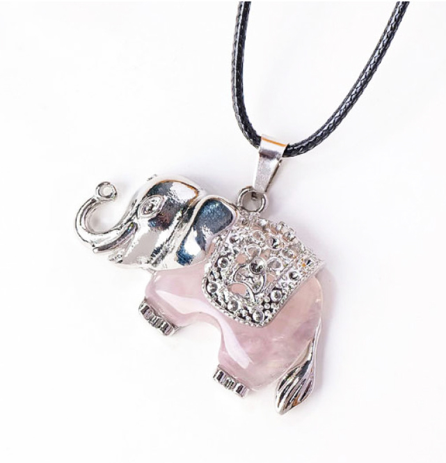 Камені мінерали, Кулон, Рожевий кварц