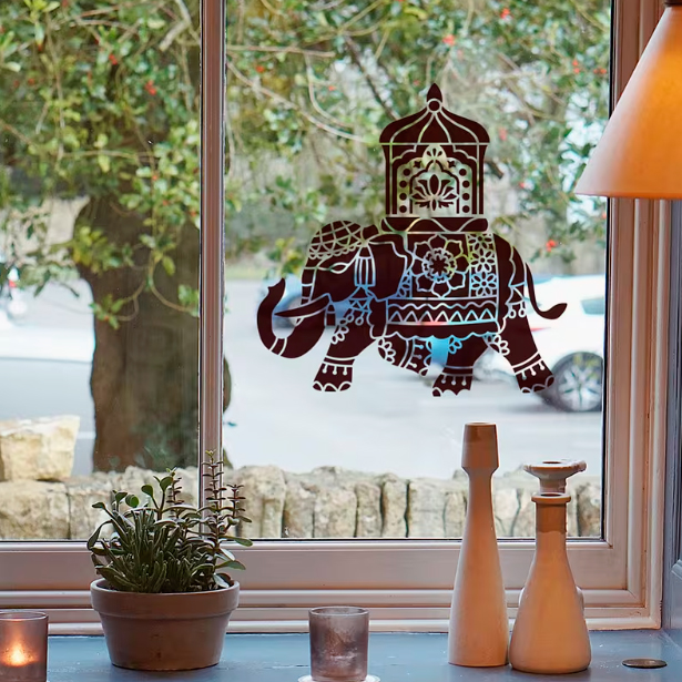 трафарет для малювання та розпису з вирізами, слон