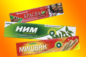 аюрведические зубные пасты