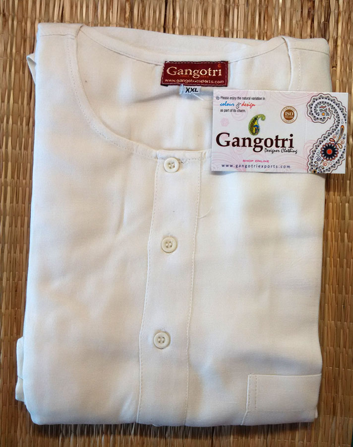 Курта біла. Короткий рукав