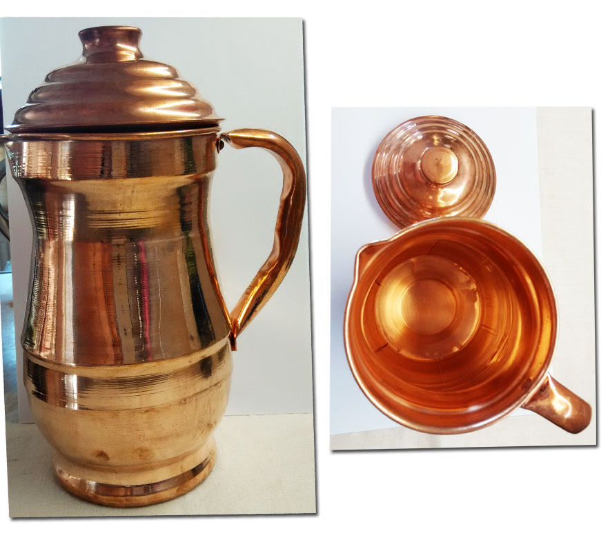 Медный красивый кувшин Медный красивый кувшин