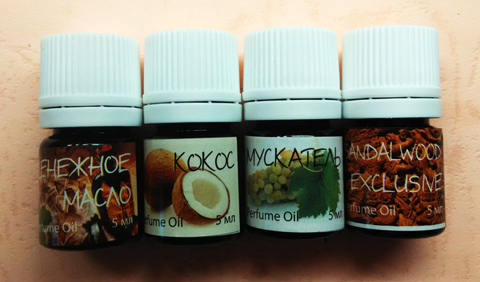 ароматы кокосы, сандала, мускатель