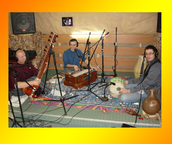 Запись ситара в студии