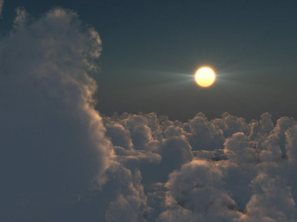 Вечер на облаках