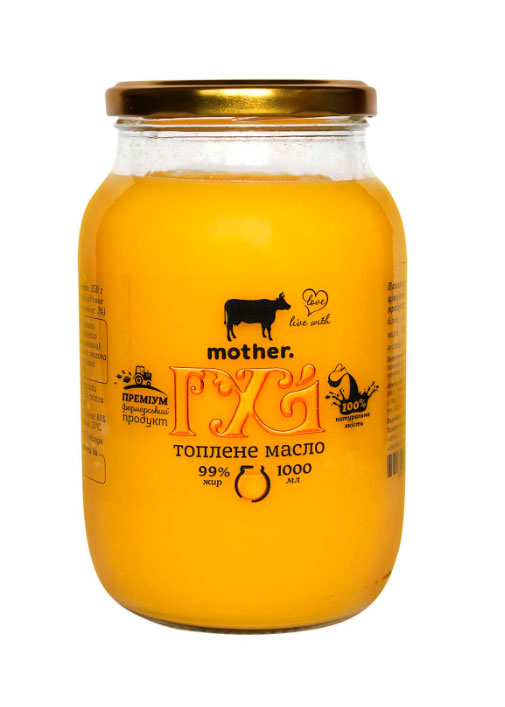 Масло топлене гхі Mother. 1000 ml. 