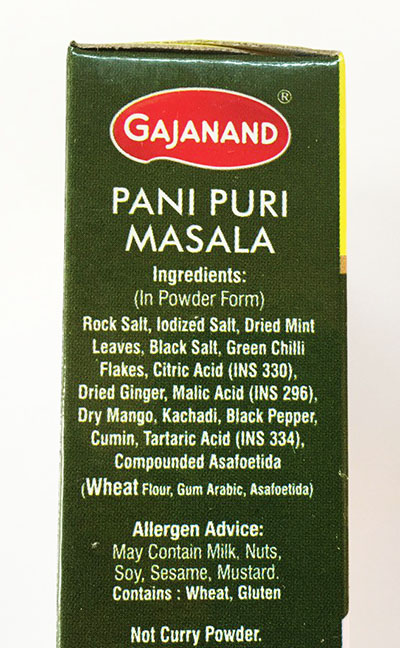 Pani puri masala Gajanand Pani puri masala Gajanand
