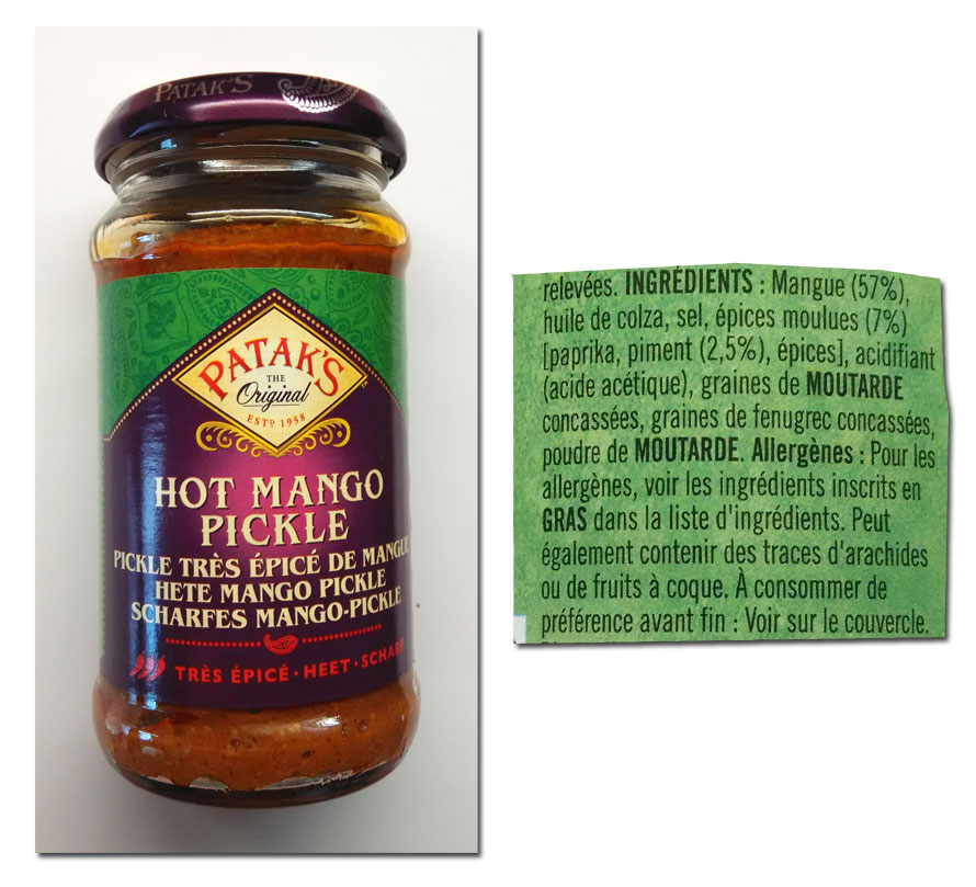 Манго пикл. Mango pickle. Pataks